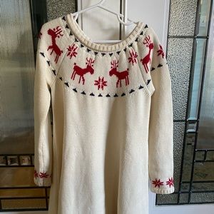 Hanna Andersson Dear Deer sweater dress